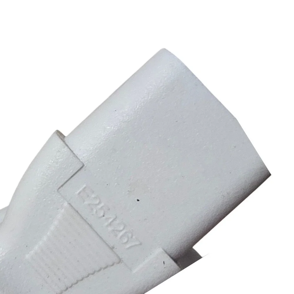 Kai Hua White 3-Prong AC Power Cord Cable E254267 18AWG 300V UL Listed C13 Plug